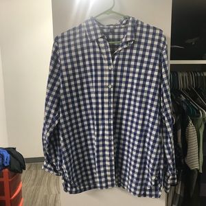Blue and White Flannel